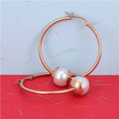 Huggies από ανοξείδωτο ατσάλι Pearl Hoop