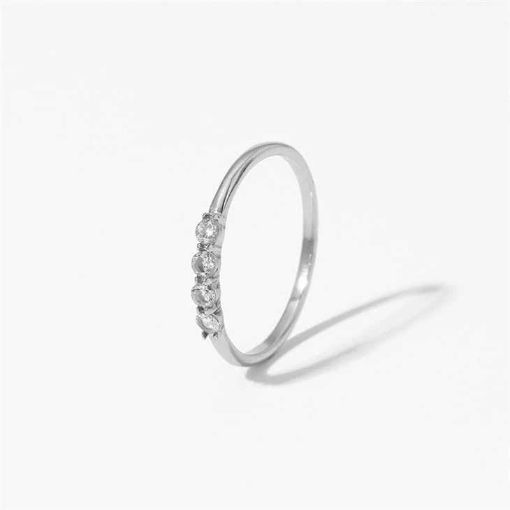 Dainty CZ Stackable Ring high quality
