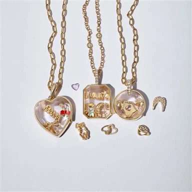 Vintage DIY Charm Locket κολιέ
