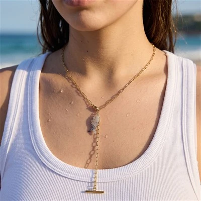 Κολιέ Lariat μενταγιόν Shell Fish