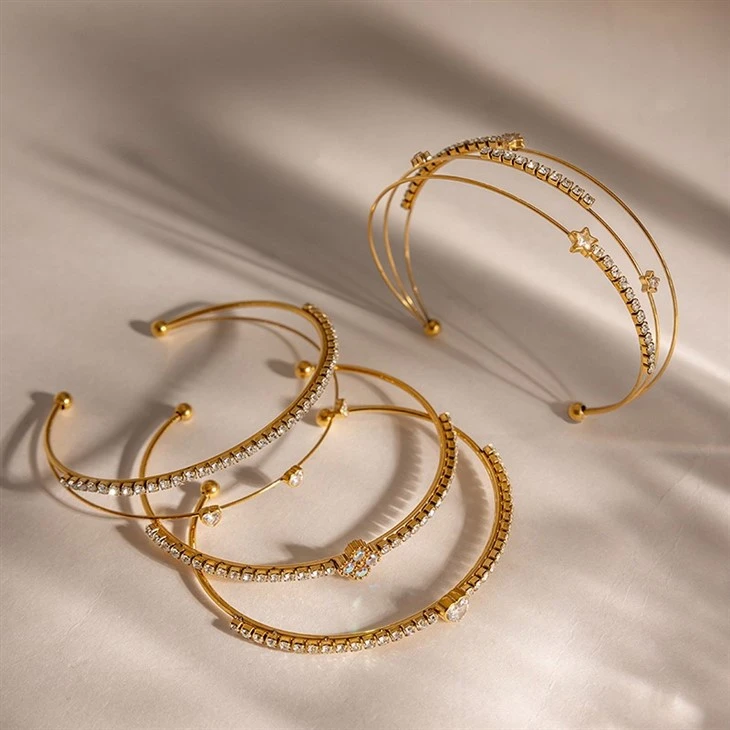 Star Double Open Bangle best